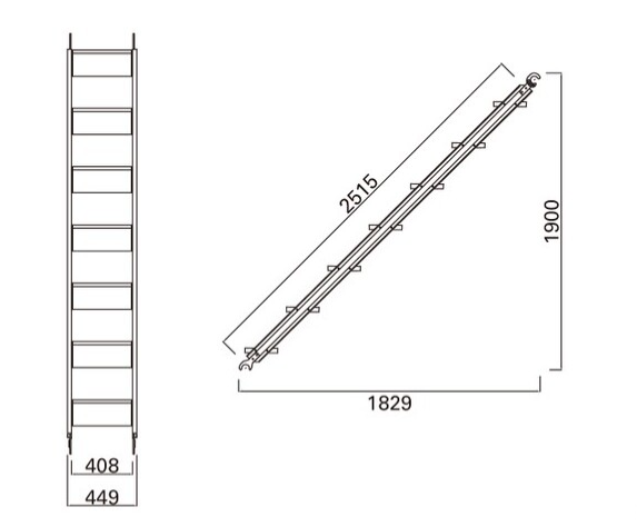 Iq階段 両端フック 10枚
