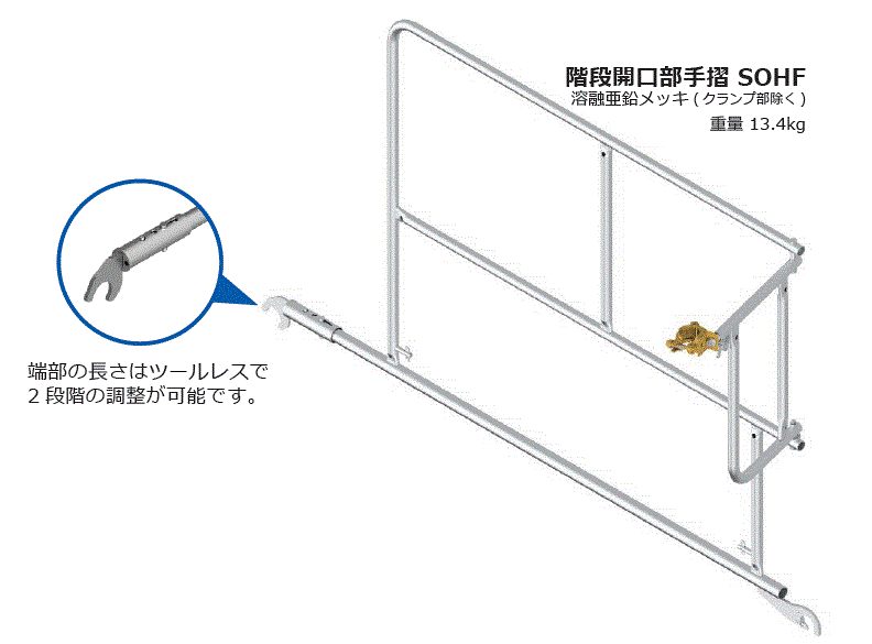 階段開口部手摺