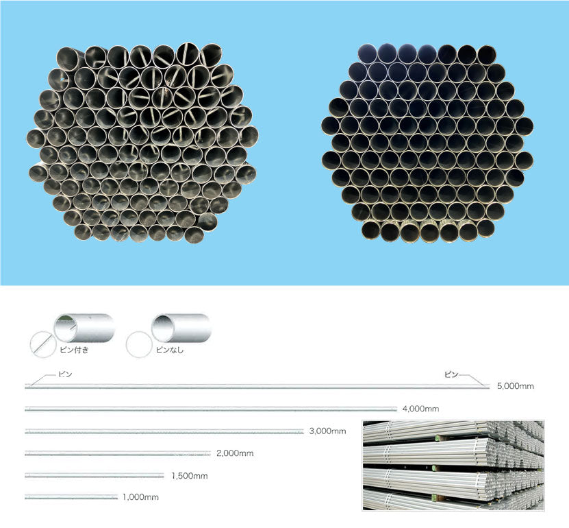 単管パイプ　ピン無