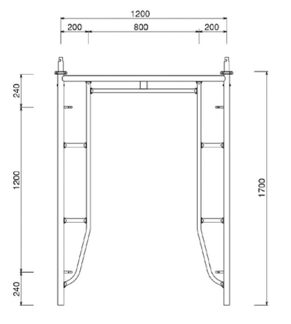 建枠（Mジョイント付き）　TS1217　50枚