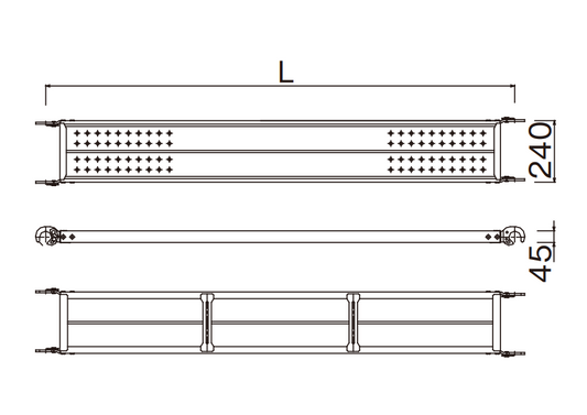 鋼製足場板　240ｗ